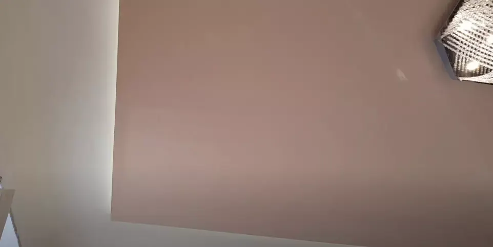 Коричневый натяжной потолок — Брянск, Авиационная улица, 5а ст1, фото 2